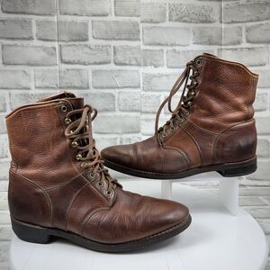 Avonite Hypalon Oil Resistant Brown Leather VINTAGE Men's Size 12 D Ankle Boots